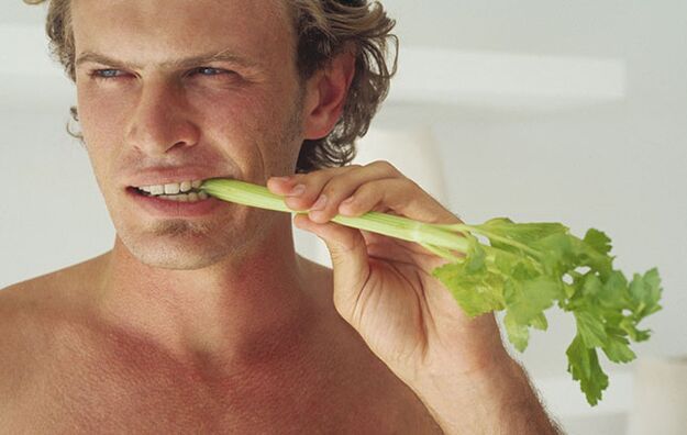 By consuming celery, a man can improve his abilities