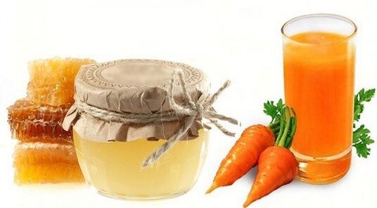 Carrot juice with honey will restore men's erection